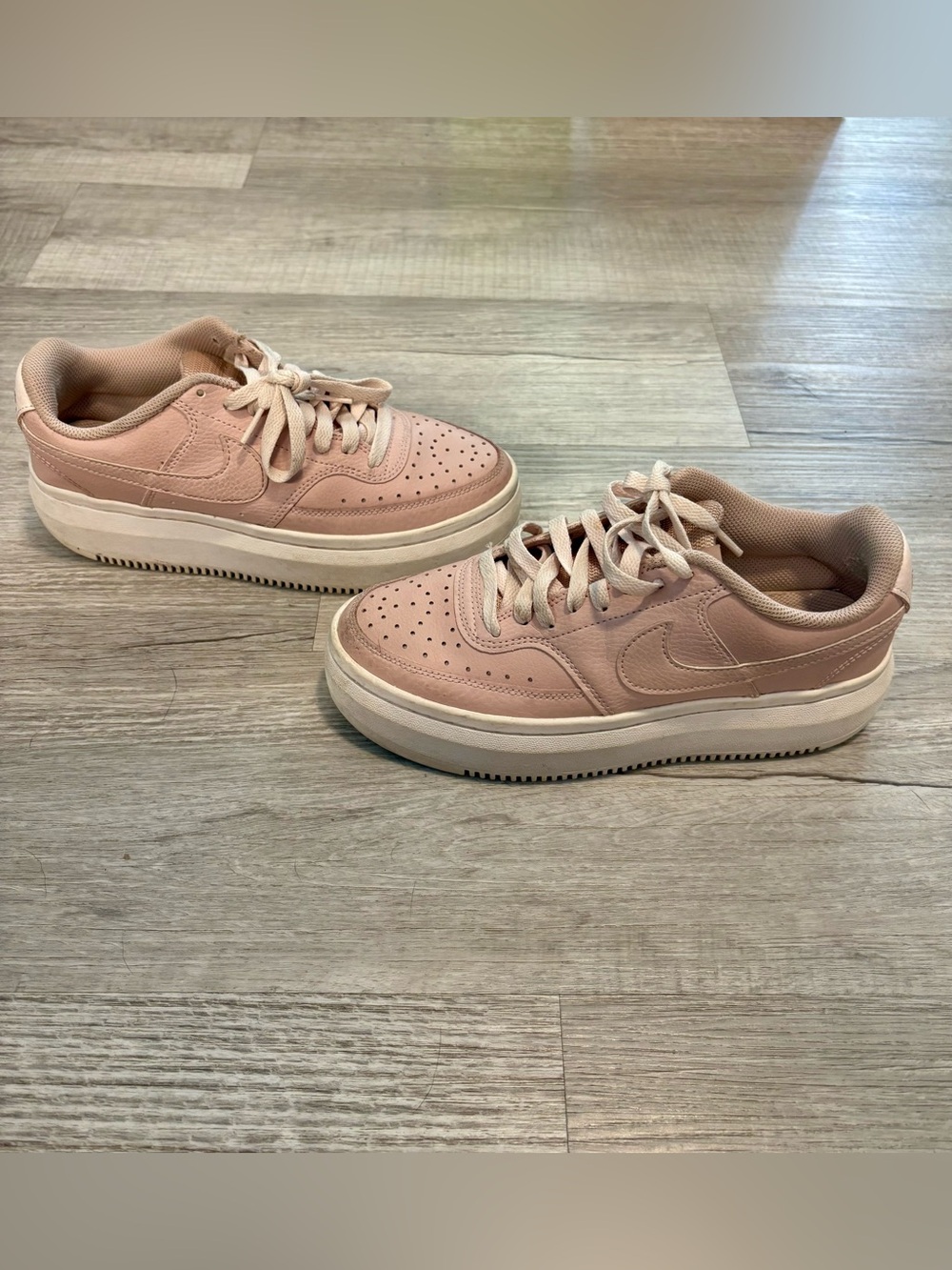 Nike Court Vision Alta Platform Sneakers (Pink / Women's US 8)